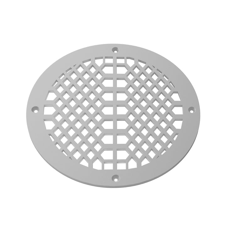 Edison Round Vent Covers Round Vent Cover Reggio Register Company, LLC - VCU 6" Diameter (Overall: 8" Diameter) Steel Gray