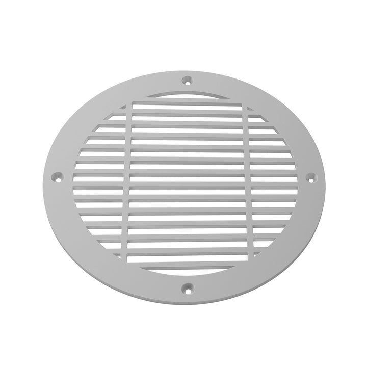 Royal Linear Round Vent Covers Round Vent Cover Reggio Register Company, LLC - VCU 6" Diameter (Overall: 8" Diameter) Steel Gray