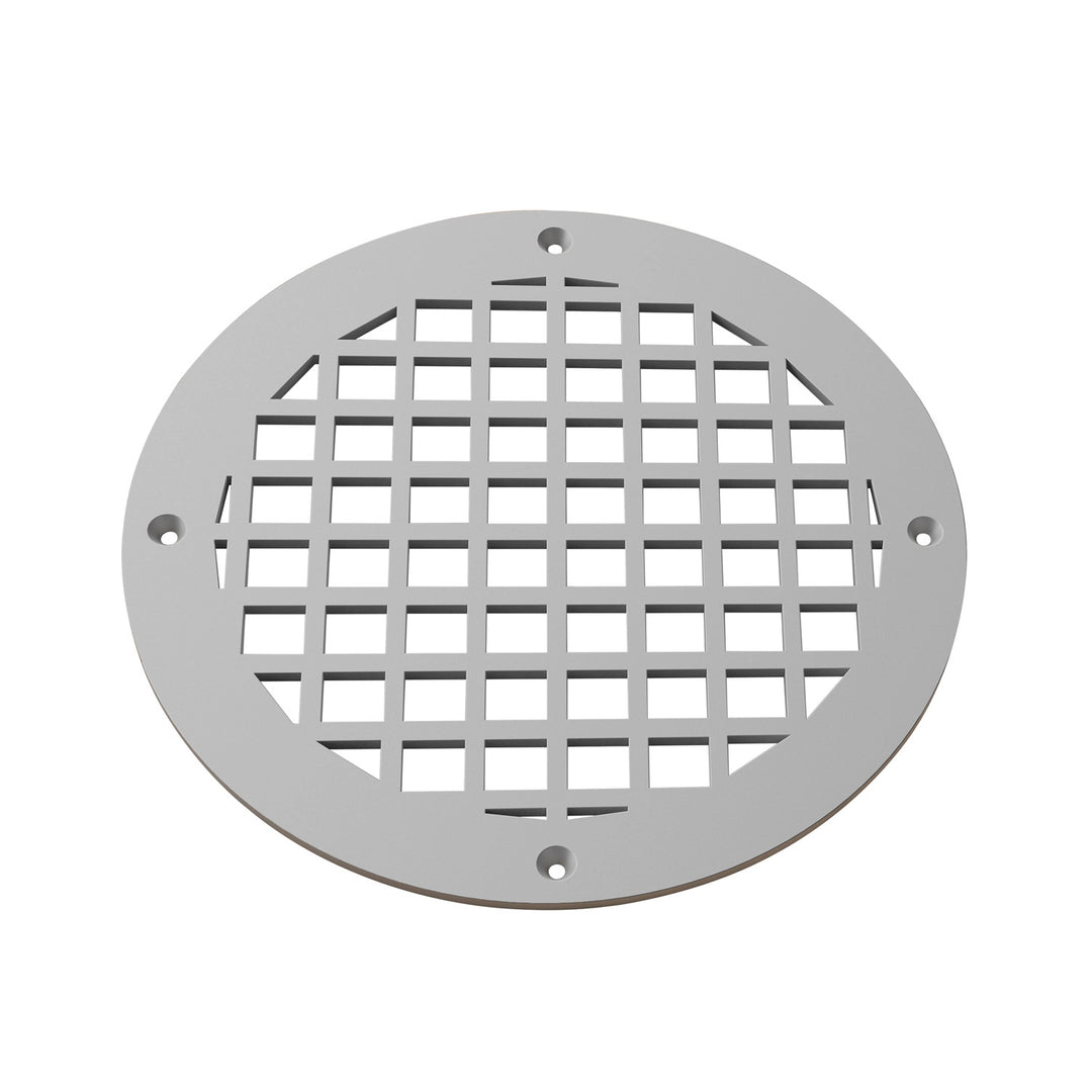 Square Round Vent Covers Round Vent Cover Reggio Register Company, LLC - VCU 6" Diameter (Overall: 8" Diameter) Steel Gray