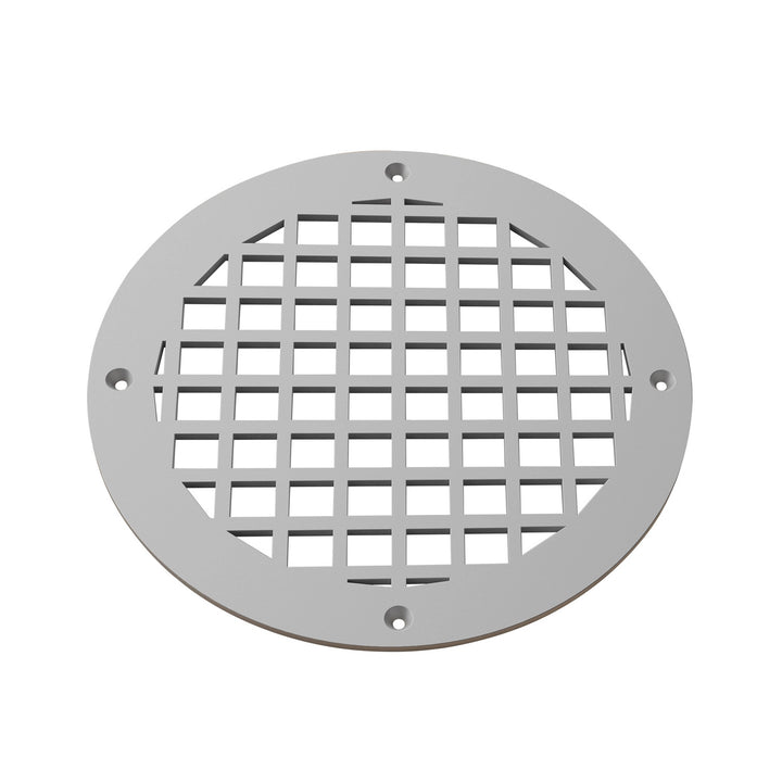 Square Round Vent Covers Round Vent Cover Reggio Register Company, LLC - VCU 6" Diameter (Overall: 8" Diameter) Steel Gray