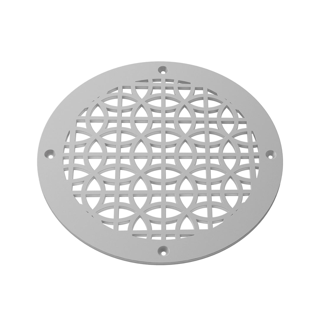 Sunray Round Vent Covers Round Vent Cover Reggio Register Company, LLC - VCU 6" Diameter (Overall: 8" Diameter) Steel Gray
