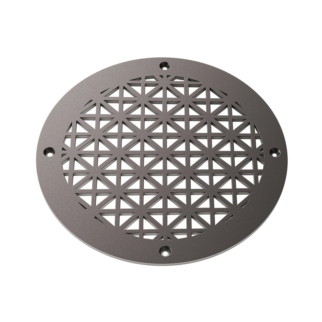Asher Round Vent Covers Round Vent Cover Reggio Register Company, LLC - VCU 6" Diameter (Overall: 8" Diameter) Steel Oil Rubbed Bronze