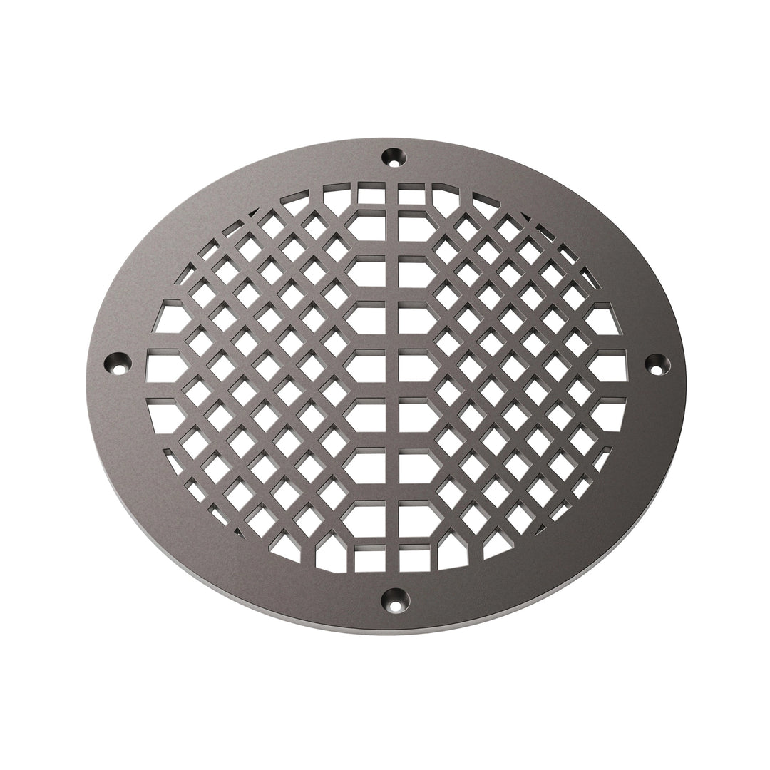 Edison Round Vent Covers Round Vent Cover Reggio Register Company, LLC - VCU 6" Diameter (Overall: 8" Diameter) Steel Oil Rubbed Bronze