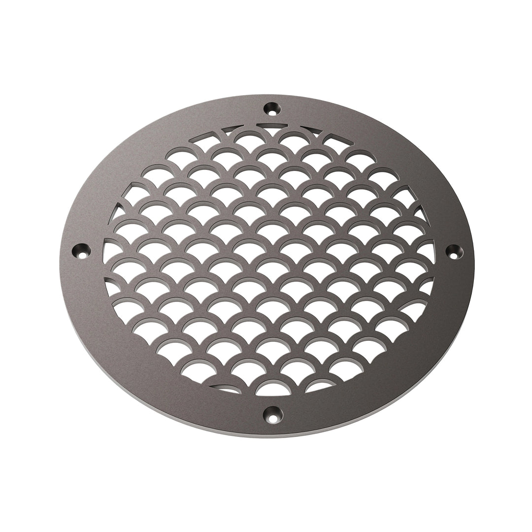 Sanibel Round Vent Covers Round Vent Cover Reggio Register Company, LLC - VCU 6" Diameter (Overall: 8" Diameter) Steel Oil Rubbed Bronze