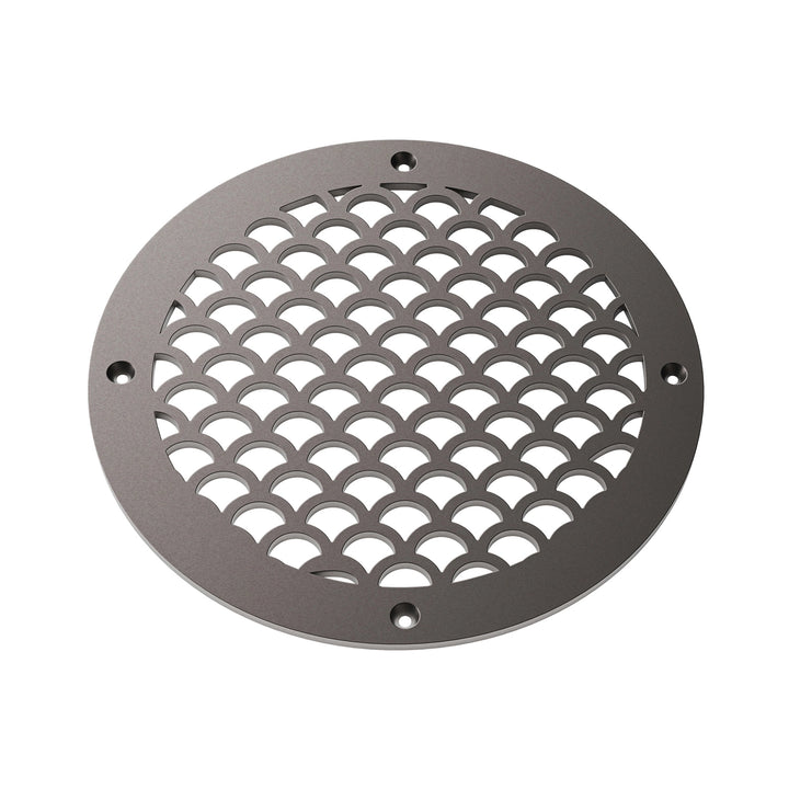 Sanibel Round Vent Covers Round Vent Cover Reggio Register Company, LLC - VCU 6" Diameter (Overall: 8" Diameter) Steel Oil Rubbed Bronze