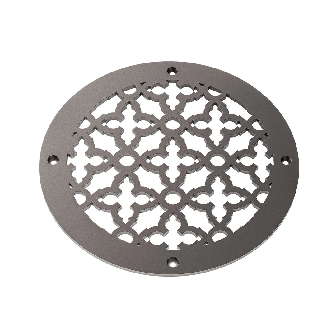Scroll Round Vent Covers Round Vent Cover Reggio Register Company, LLC - VCU 6" Diameter (Overall: 8" Diameter) Steel Oil Rubbed Bronze