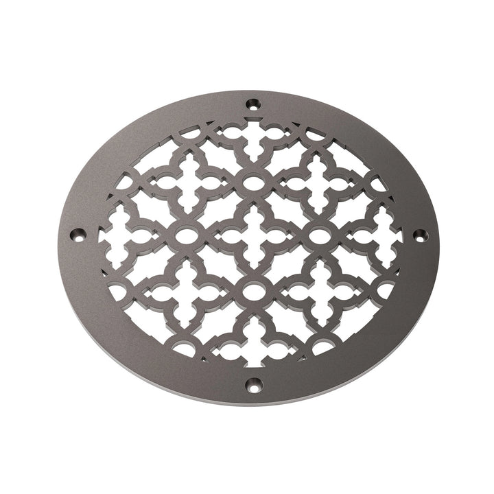 Scroll Round Vent Covers Round Vent Cover Reggio Register Company, LLC - VCU 6" Diameter (Overall: 8" Diameter) Steel Oil Rubbed Bronze