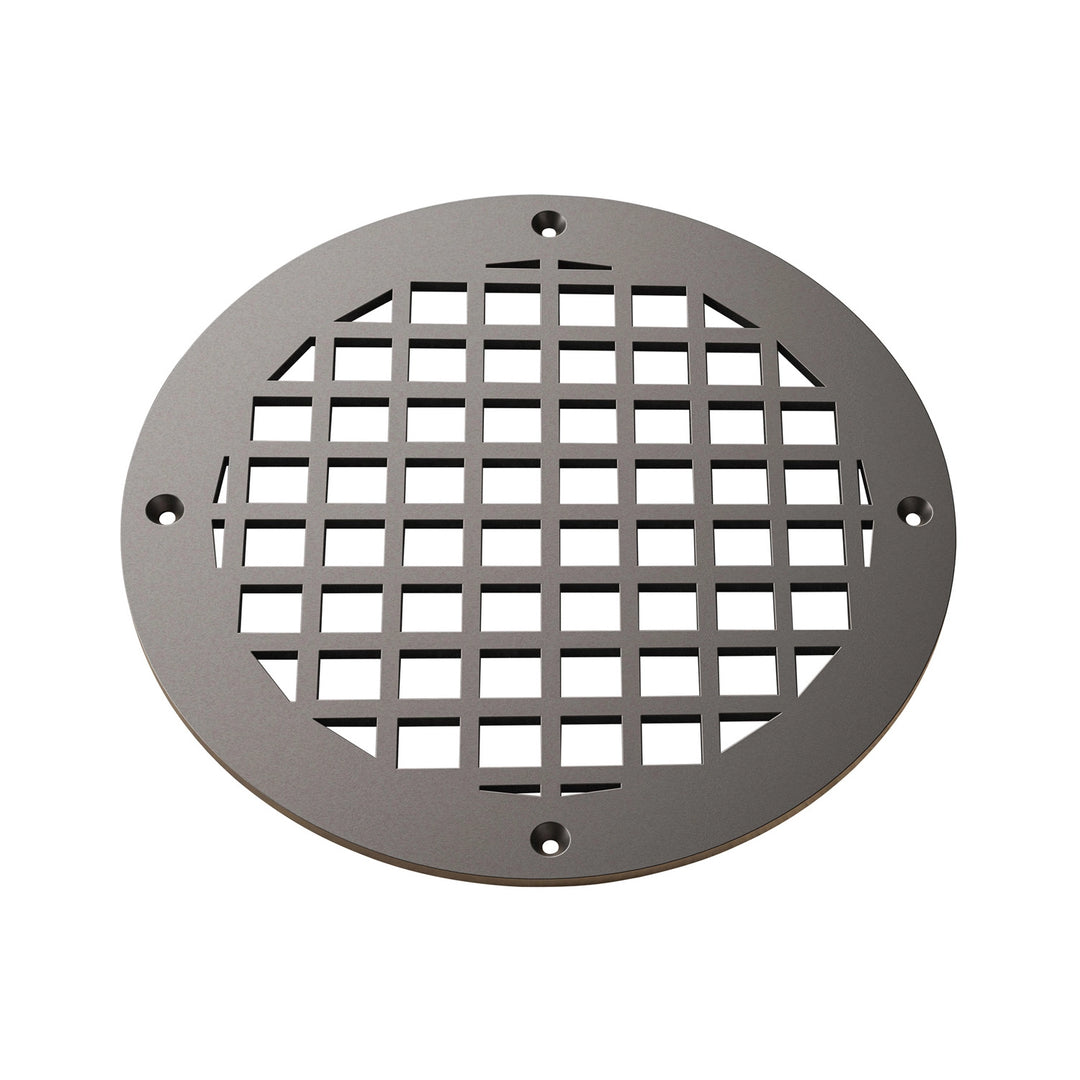 Square Round Vent Covers Round Vent Cover Reggio Register Company, LLC - VCU 6" Diameter (Overall: 8" Diameter) Steel Oil Rubbed Bronze