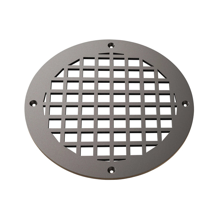 Square Round Vent Covers Round Vent Cover Reggio Register Company, LLC - VCU 6" Diameter (Overall: 8" Diameter) Steel Oil Rubbed Bronze