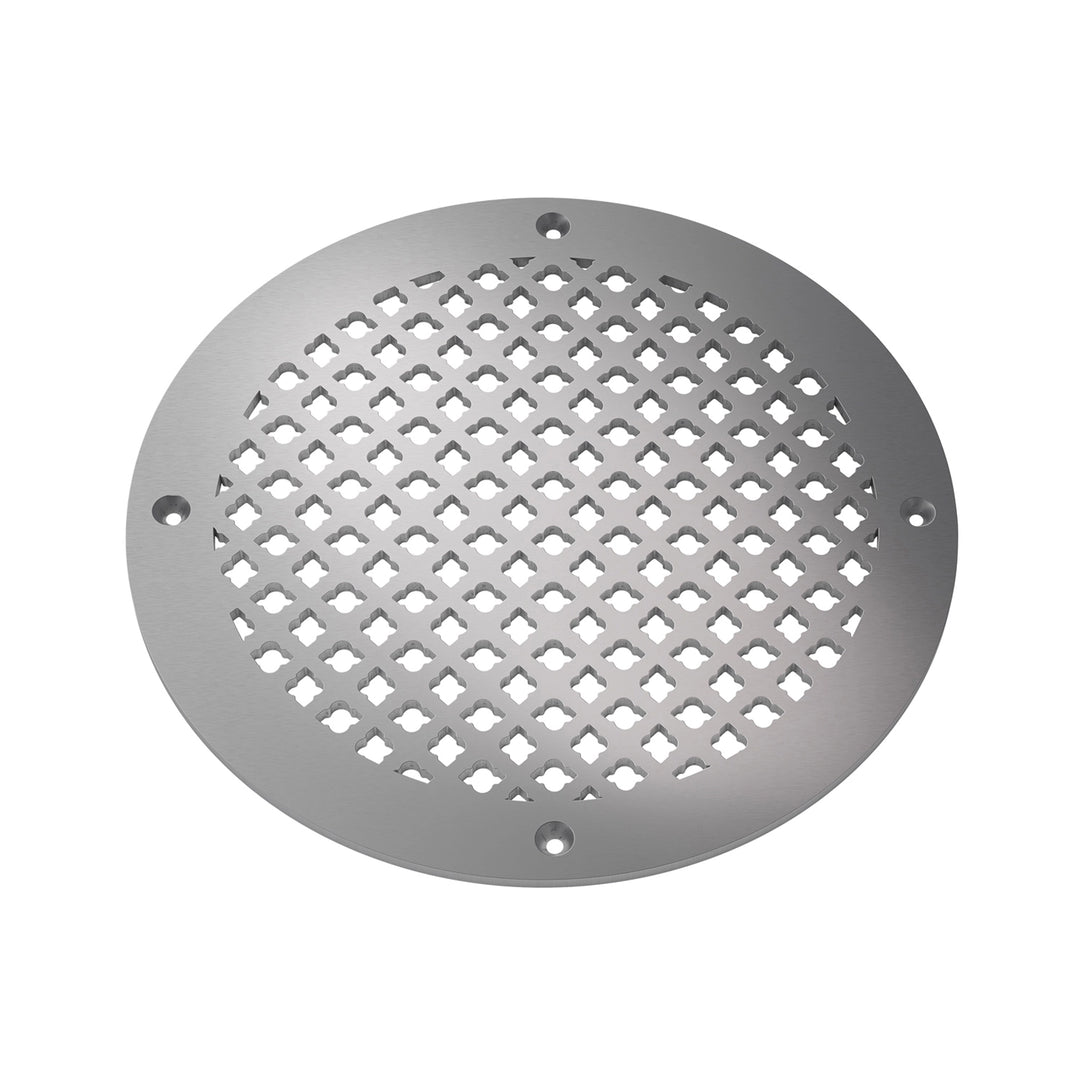 Imperial Round Vent Covers Round Vent Cover Reggio Register Company, LLC - VCU 6" Diameter (Overall: 8" Diameter) Steel Satin Nickel