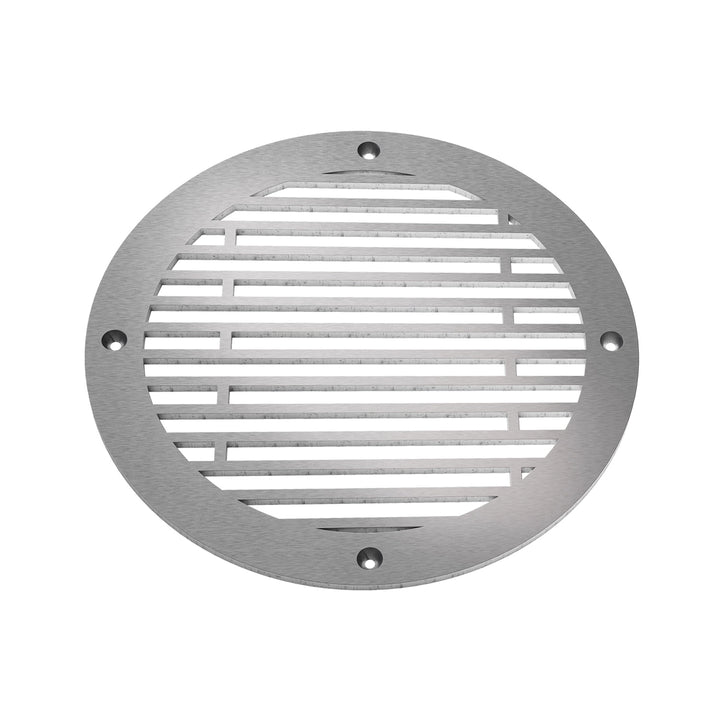 Abigail Round Vent Covers Round Vent Cover Reggio Register Company, LLC - VCU 6" Diameter (Overall: 8" Diameter) Aluminum Satin Nickel