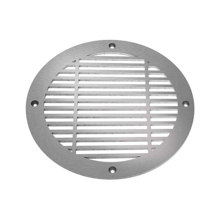 Royal Linear Round Vent Covers Round Vent Cover Reggio Register Company, LLC - VCU 6" Diameter (Overall: 8" Diameter) Steel Satin Nickel