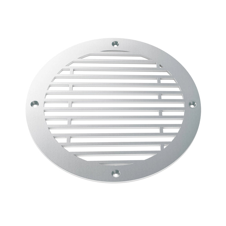 Abigail Round Vent Covers Round Vent Cover Reggio Register Company, LLC - VCU 6" Diameter (Overall: 8" Diameter) Aluminum Silver