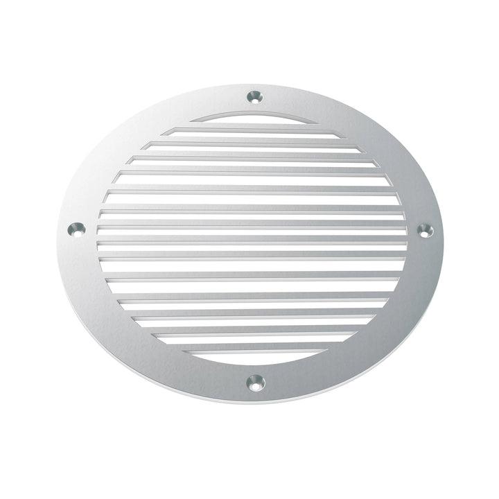 Piano Round Vent Covers Round Vent Cover Reggio Register Company, LLC - VCU 6" Diameter (Overall: 8" Diameter) Steel Silver