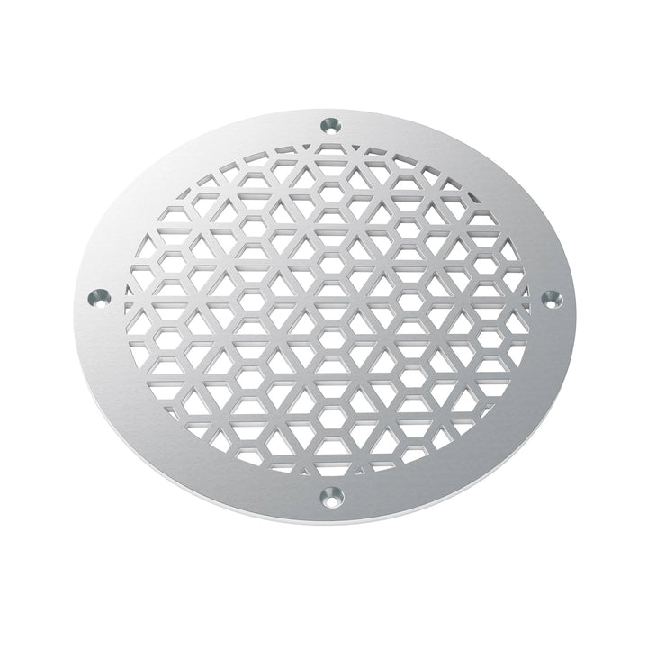 Mosaic Round Vent Covers Round Vent Cover Reggio Register Company, LLC - VCU 6" Diameter (Overall: 8" Diameter) Aluminum Silver