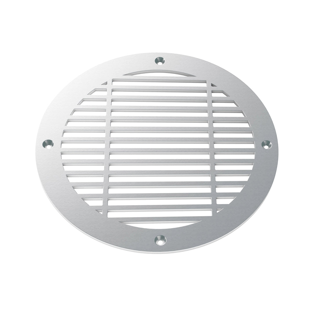 Royal Linear Round Vent Covers Round Vent Cover Reggio Register Company, LLC - VCU 6" Diameter (Overall: 8" Diameter) Steel Silver