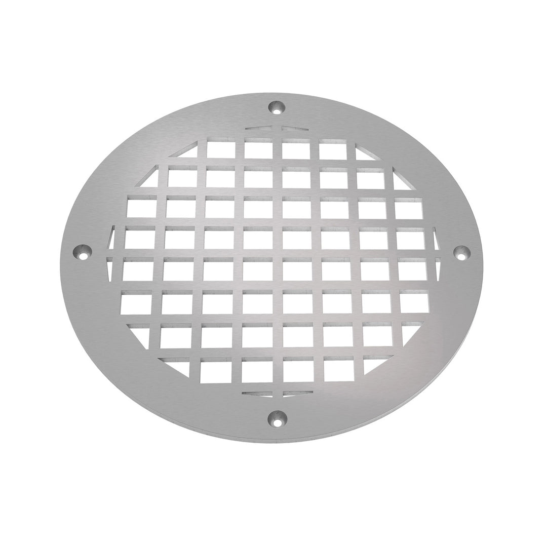 Square Round Vent Covers Round Vent Cover Reggio Register Company, LLC - VCU 6" Diameter (Overall: 8" Diameter) Steel Silver