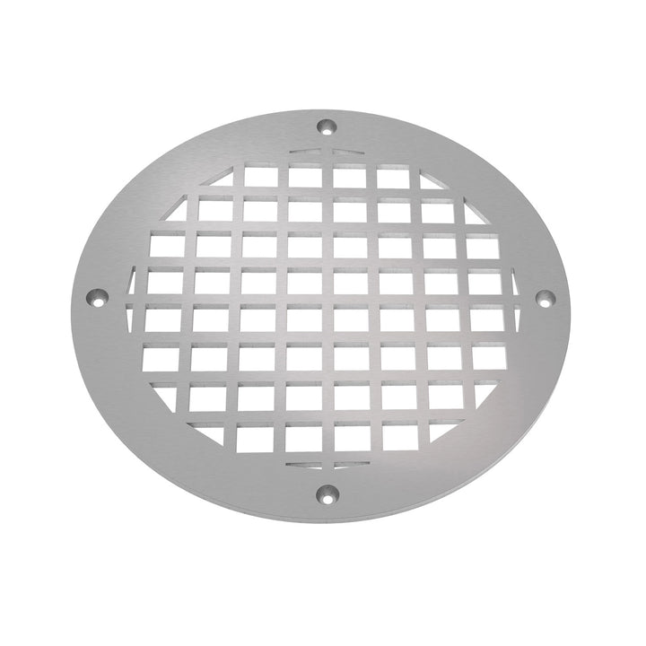 Square Round Vent Covers Round Vent Cover Reggio Register Company, LLC - VCU 6" Diameter (Overall: 8" Diameter) Steel Silver