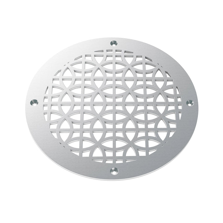 Sunray Round Vent Covers Round Vent Cover Reggio Register Company, LLC - VCU 6" Diameter (Overall: 8" Diameter) Steel Silver