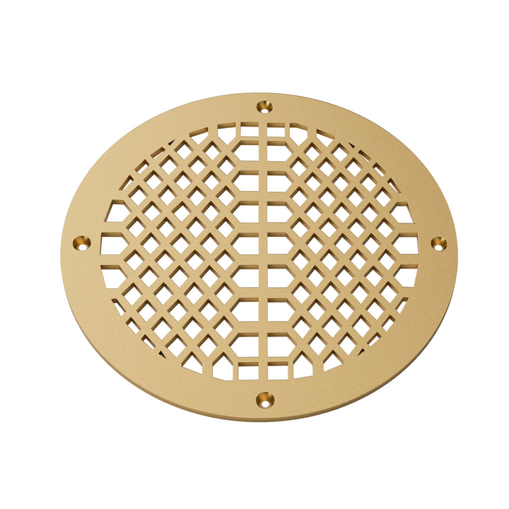 Edison Round Vent Covers Round Vent Cover Reggio Register Company, LLC - VCU 6" Diameter (Overall: 8" Diameter) Steel Sun Gold