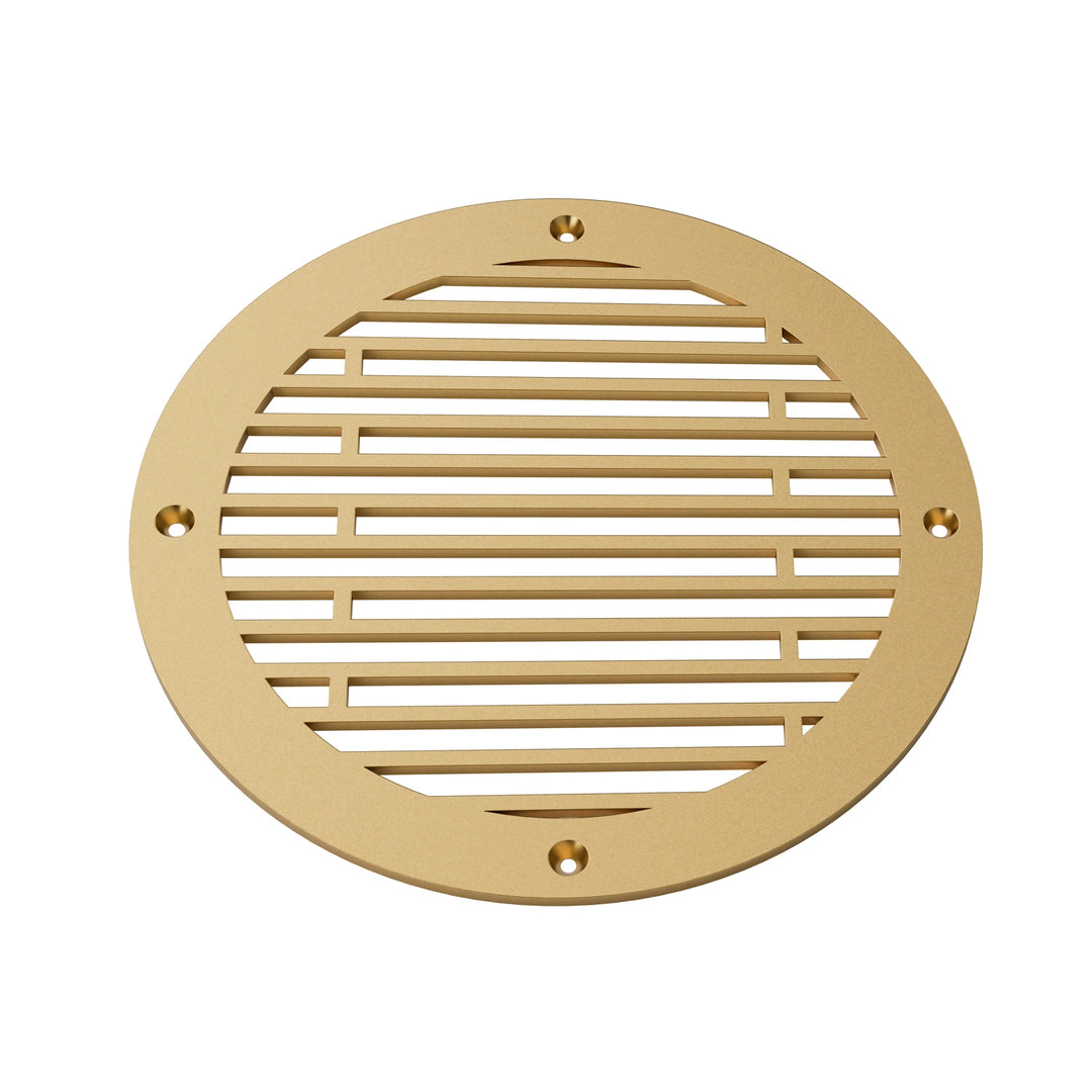 Abigail Round Vent Covers Round Vent Cover Reggio Register Company, LLC - VCU 6" Diameter (Overall: 8" Diameter) Aluminum Sun Gold