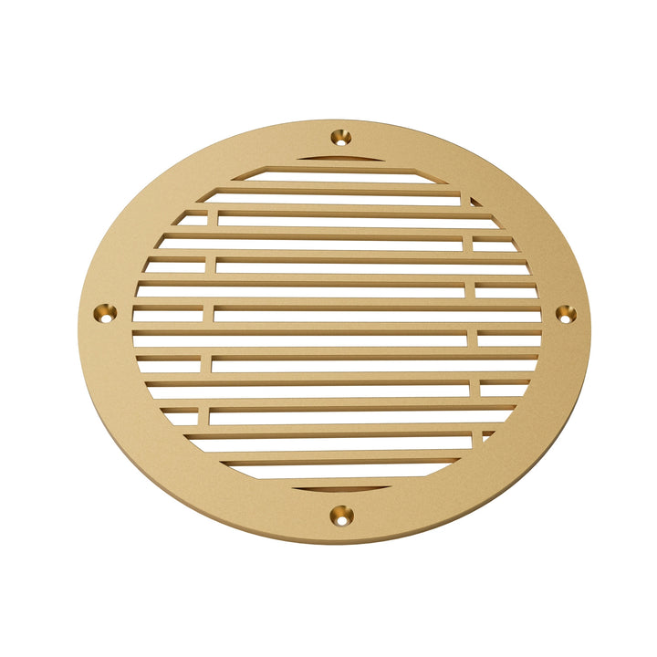 Abigail Round Vent Covers Round Vent Cover Reggio Register Company, LLC - VCU 6" Diameter (Overall: 8" Diameter) Aluminum Sun Gold