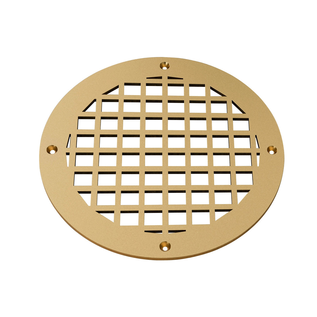 Square Round Vent Covers Round Vent Cover Reggio Register Company, LLC - VCU 6" Diameter (Overall: 8" Diameter) Steel Sun Gold
