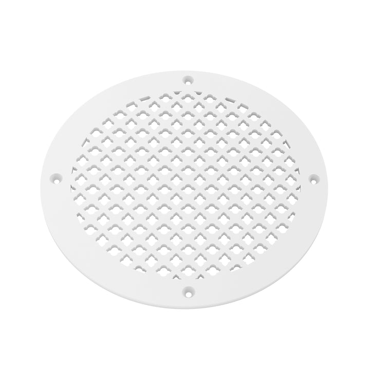 Imperial Round Vent Covers Round Vent Cover Reggio Register Company, LLC - VCU 6" Diameter (Overall: 8" Diameter) Steel White