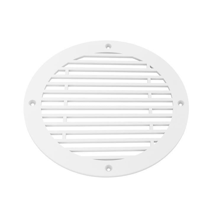 Abigail Round Vent Covers Round Vent Cover Reggio Register Company, LLC - VCU 6" Diameter (Overall: 8" Diameter) Aluminum White