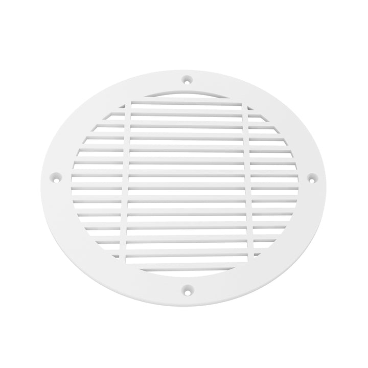 Royal Linear Round Vent Covers Round Vent Cover Reggio Register Company, LLC - VCU 6" Diameter (Overall: 8" Diameter) Steel White