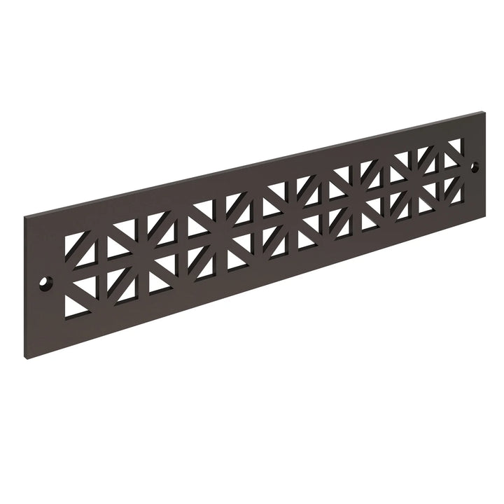 Asher Toe Kick Vent Cover Toe Kick Reggio Register Company, LLC - VCU 2.25 x 10 (Overall 3.5 x 12) 3/16" Aluminum Oil Rubbed Bronze