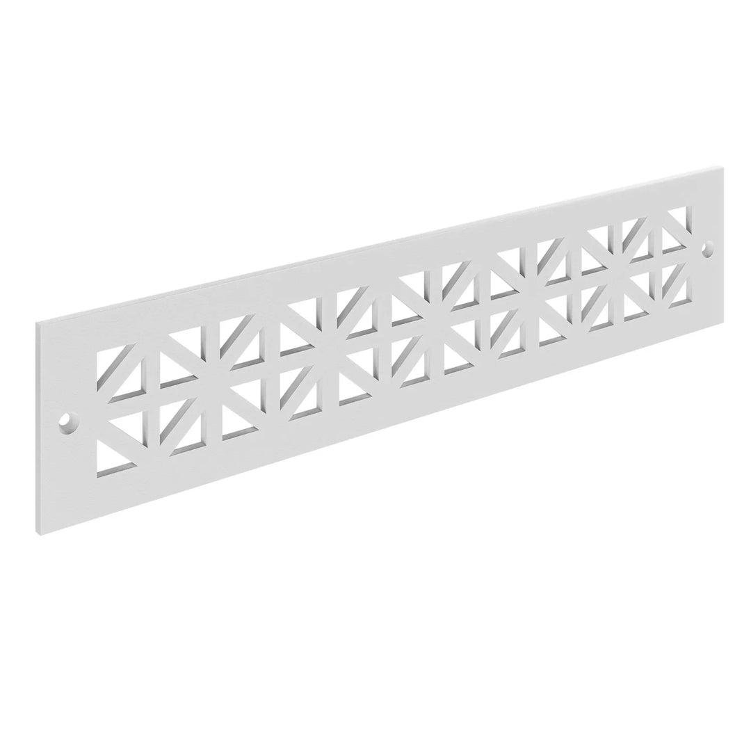 Basketweave Design Vent Covers - Made to Order Vent Cover Reggio Register Company, LLC - VCU 2.25 x 10 (Overall 3.5 x 12) 3/16" Aluminum Black