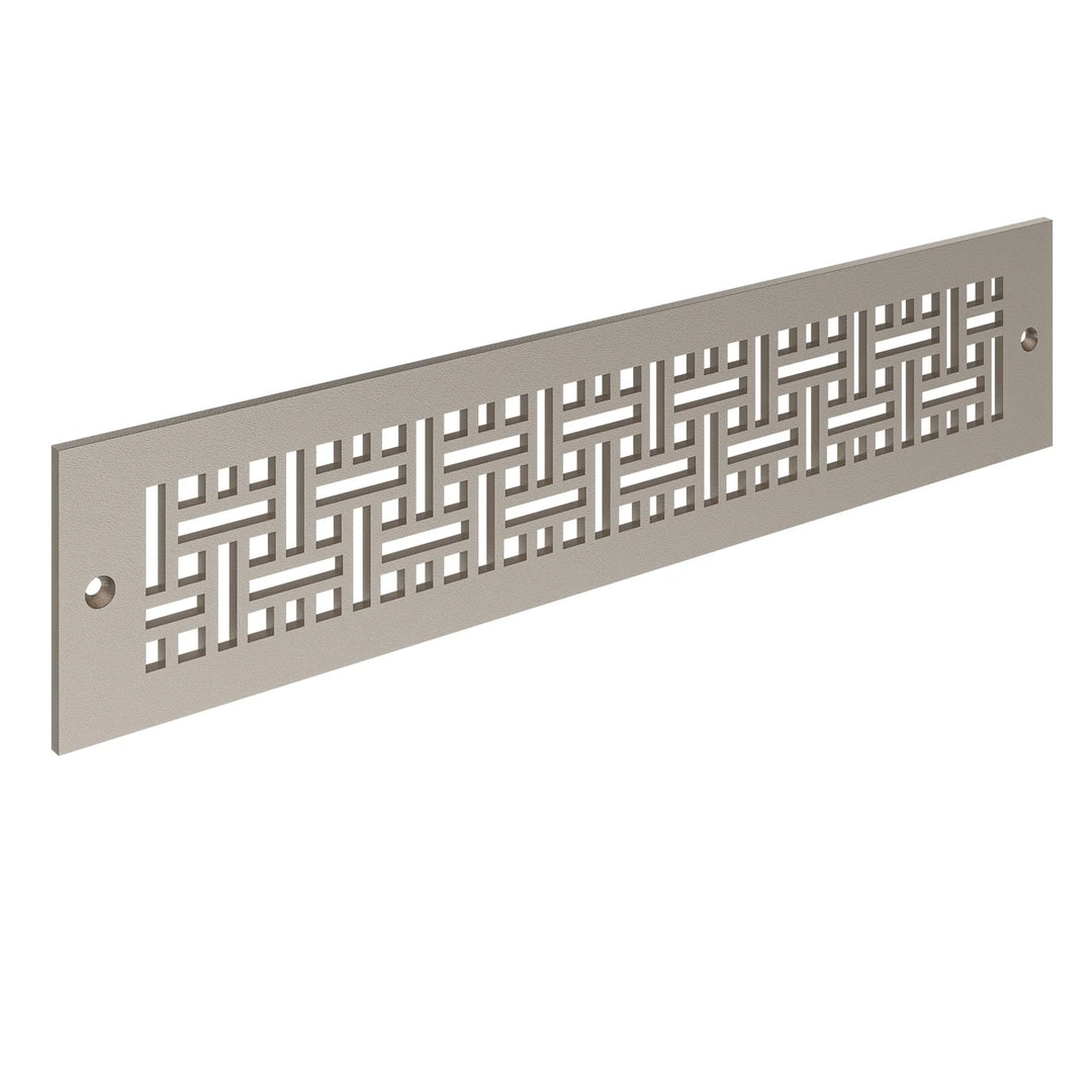 Basketweave Toe Kick Vent Cover Toe Kick Reggio Register Company, LLC - VCU 2.25 x 10 (Overall 3.5 x 12) 3/16" Aluminum Champagne Bronze