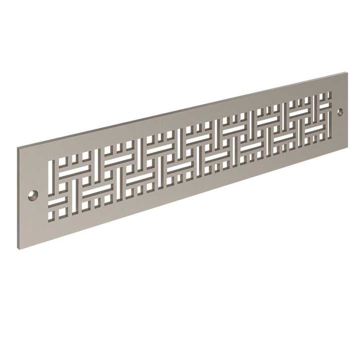 Basketweave Toe Kick Vent Cover Toe Kick Reggio Register Company, LLC - VCU 2.25 x 10 (Overall 3.5 x 12) 3/16" Aluminum Champagne Bronze