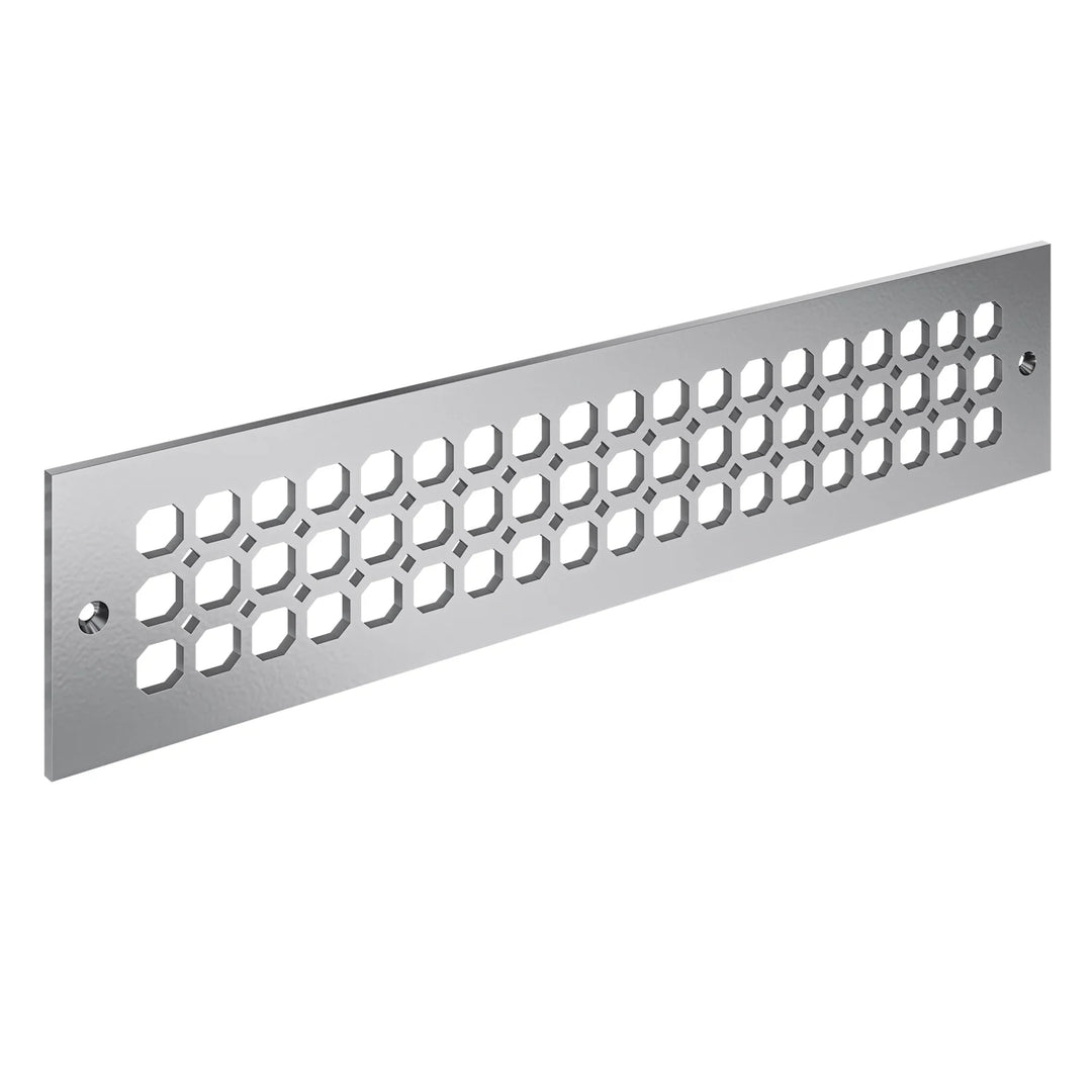 Easton Toe Kick Vent Cover Toe Kick Reggio Register Company, LLC - VCU 2.25 x 10 (Overall 3.5 x 12) 3/16" Aluminum Silver