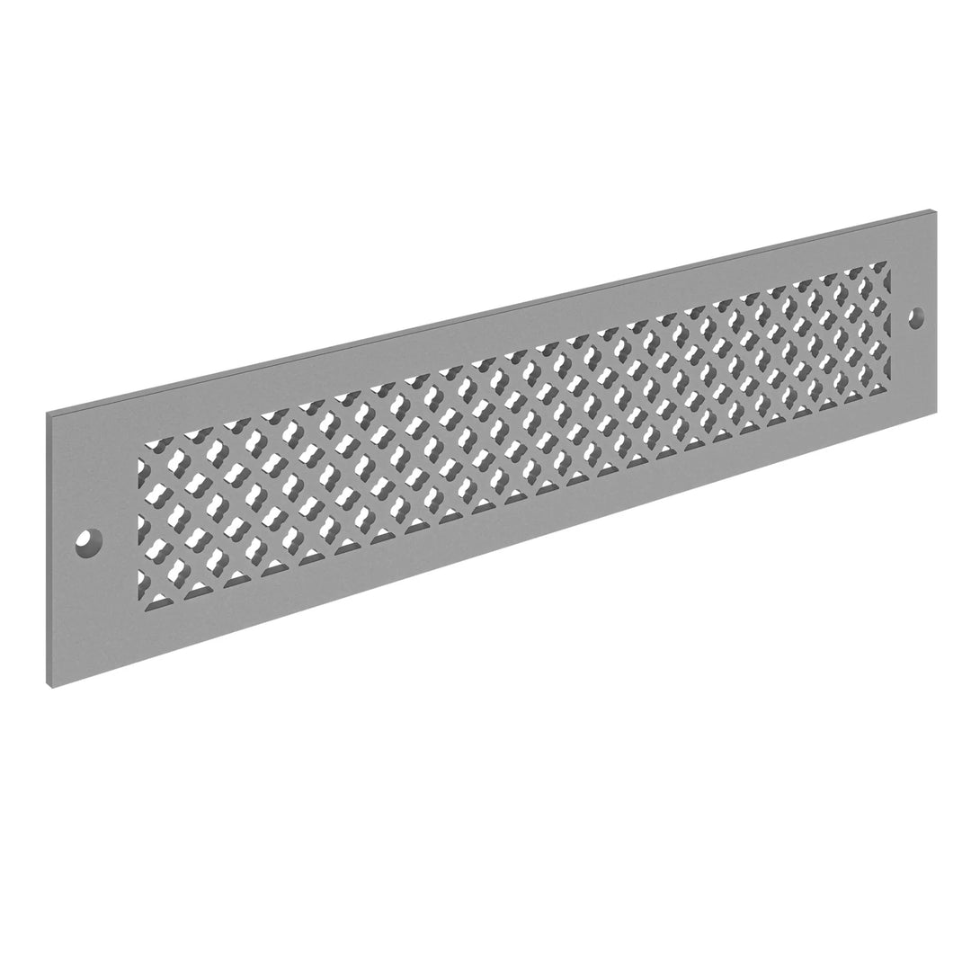 Imperial Toe Kick Vent Cover Toe Kick Reggio Register Company, LLC - VCU 2.25 x 10 (Overall 3.5 x 12) 3/16" Aluminum Gray