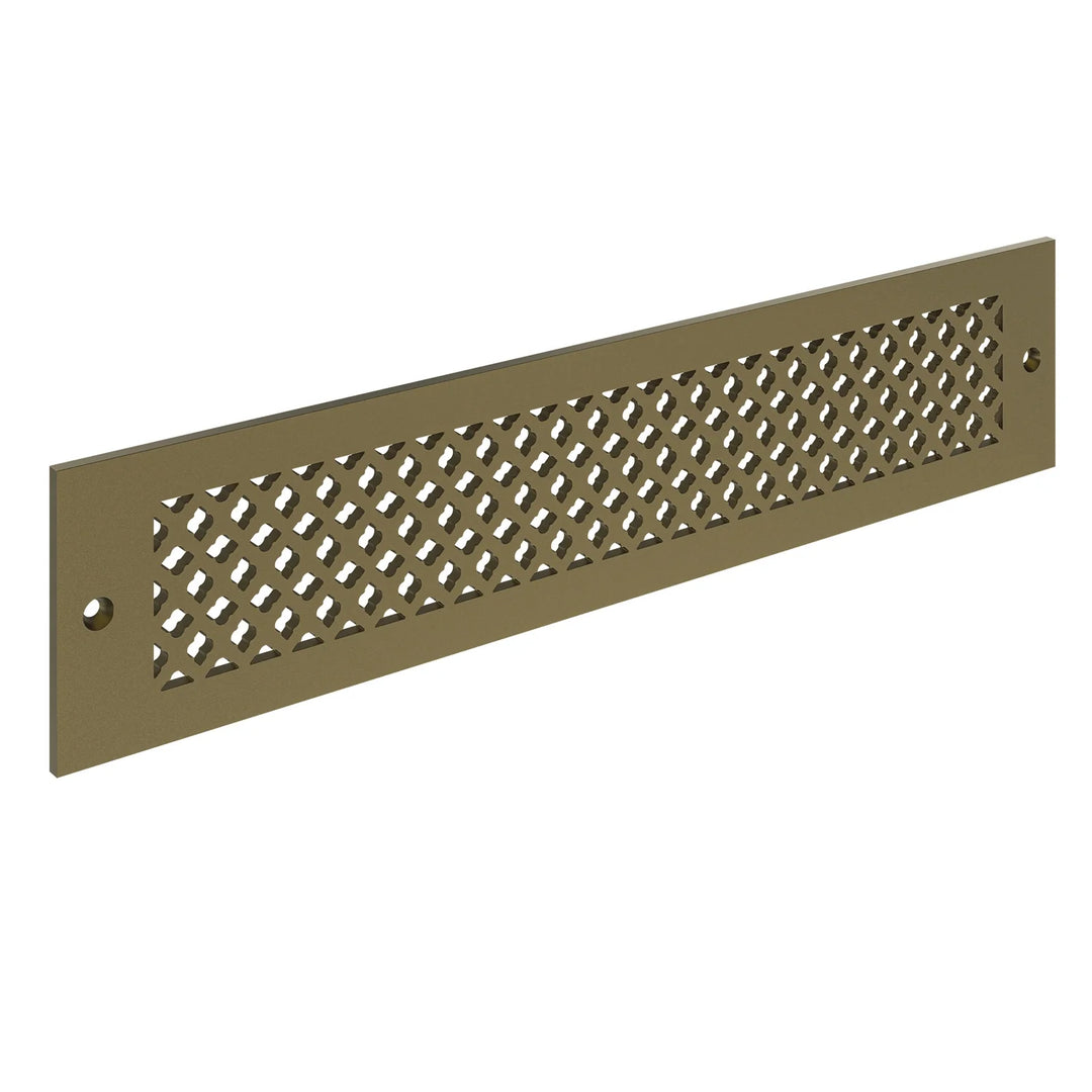 Imperial Toe Kick Vent Cover Toe Kick Reggio Register Company, LLC - VCU 2.25 x 10 (Overall 3.5 x 12) 3/16" Aluminum Sun Gold