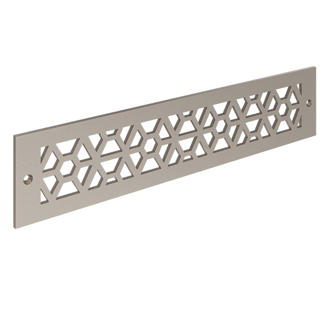 Mosaic Toe Kick Vent Cover Toe Kick Reggio Register Company, LLC - VCU 2.25 x 10 (Overall 3.5 x 12) 3/16" Aluminum Champagne Bronze