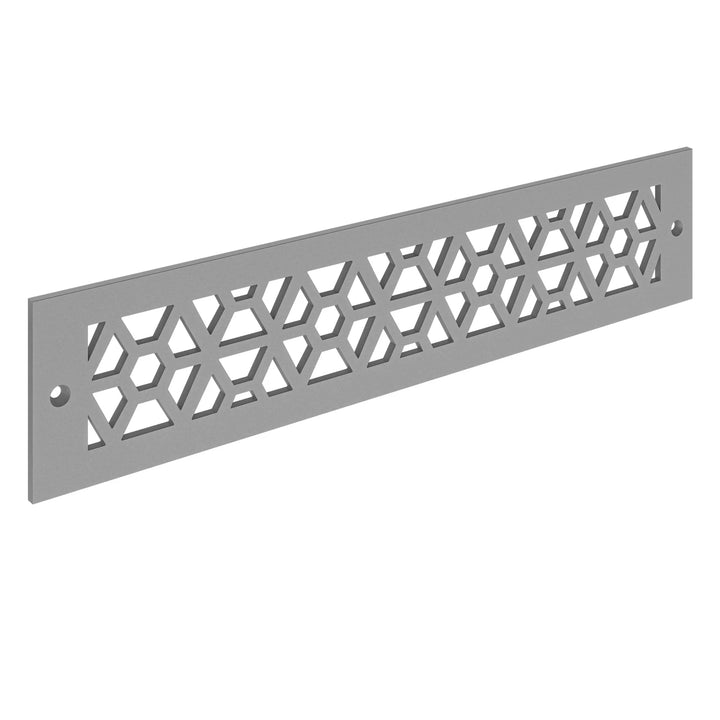 Mosaic Toe Kick Vent Cover Toe Kick Reggio Register Company, LLC - VCU 2.25 x 10 (Overall 3.5 x 12) 3/16" Aluminum Gray