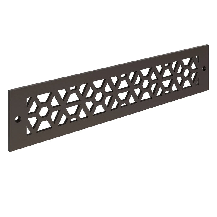 Mosaic Toe Kick Vent Cover Toe Kick Reggio Register Company, LLC - VCU 2.25 x 10 (Overall 3.5 x 12) 3/16" Aluminum Oil Rubbed Bronze