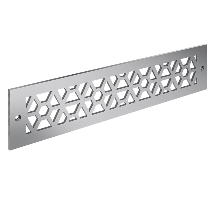 Mosaic Toe Kick Vent Cover Toe Kick Reggio Register Company, LLC - VCU 2.25 x 10 (Overall 3.5 x 12) 3/16" Aluminum Silver