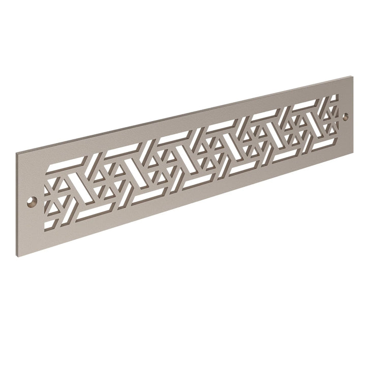 Pinwheel Toe Kick Vent Cover Toe Kick Reggio Register Company, LLC - VCU 2.25 x 10 (Overall 3.5 x 12) 3/16" Aluminum Champagne Bronze