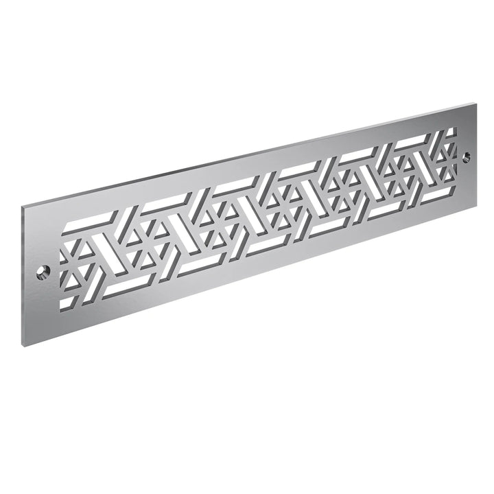 Pinwheel Toe Kick Vent Cover Toe Kick Reggio Register Company, LLC - VCU 2.25 x 10 (Overall 3.5 x 12) 3/16" Aluminum Silver
