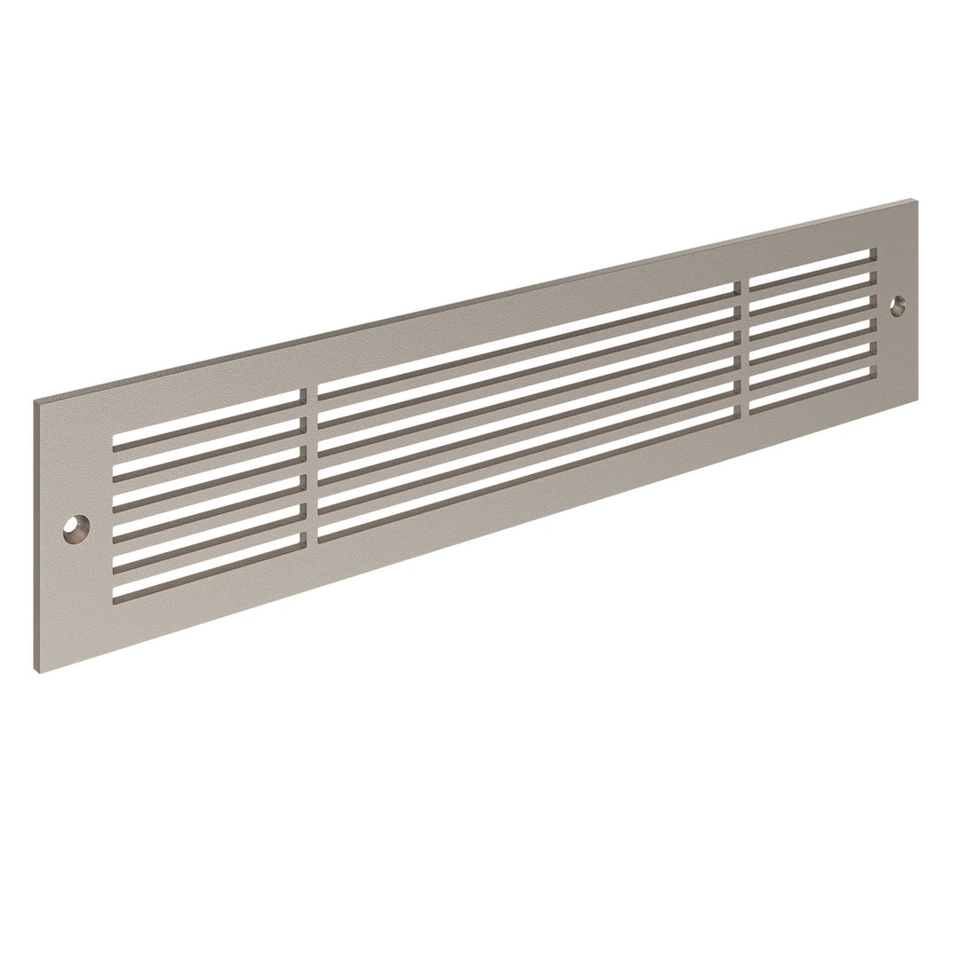 Royal Linear Toe Kick Vent Cover Toe Kick Reggio Register Company, LLC - VCU 2.25 x 10 (Overall 3.5 x 12) 3/16" Aluminum Champagne Bronze