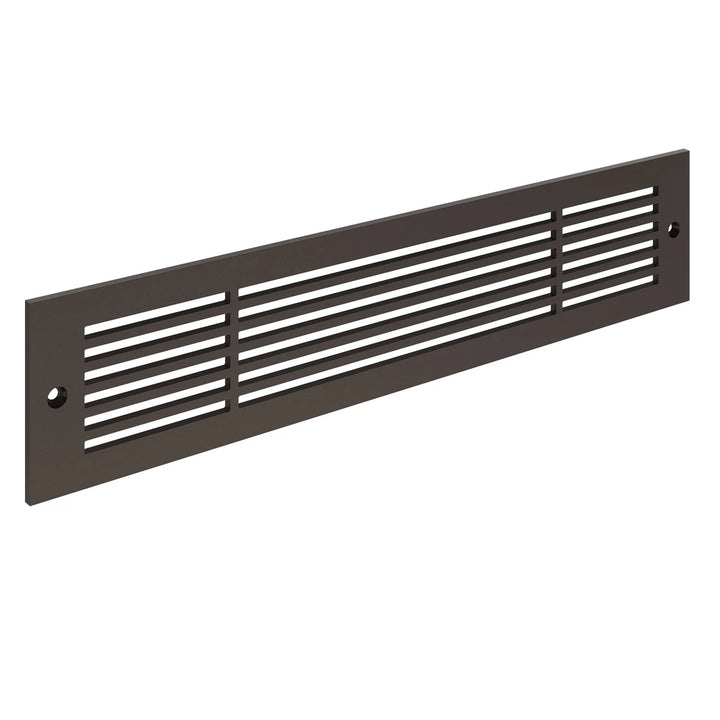 Royal Linear Toe Kick Vent Cover Toe Kick Reggio Register Company, LLC - VCU 2.25 x 10 (Overall 3.5 x 12) 3/16" Aluminum Oil Rubbed Bronze