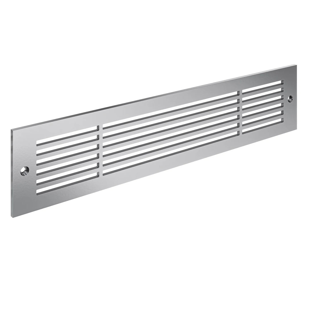 Royal Linear Toe Kick Vent Cover Toe Kick Reggio Register Company, LLC - VCU 2.25 x 10 (Overall 3.5 x 12) 3/16" Aluminum Silver