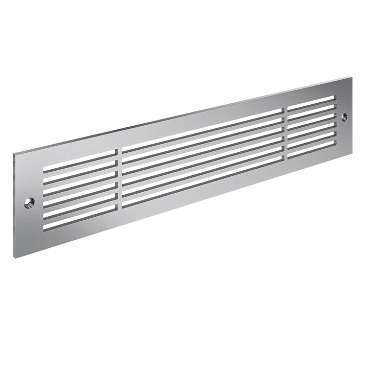 Royal Linear Toe Kick Vent Cover Toe Kick Reggio Register Company, LLC - VCU 2.25 x 10 (Overall 3.5 x 12) 3/16" Aluminum Silver