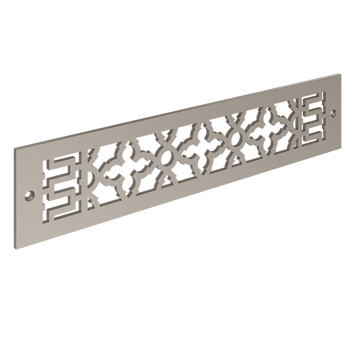 Scroll Toe Kick Vent Cover Toe Kick Reggio Register Company, LLC - VCU 2.25 x 10 (Overall 3.5 x 12) 3/16" Aluminum Champagne Bronze