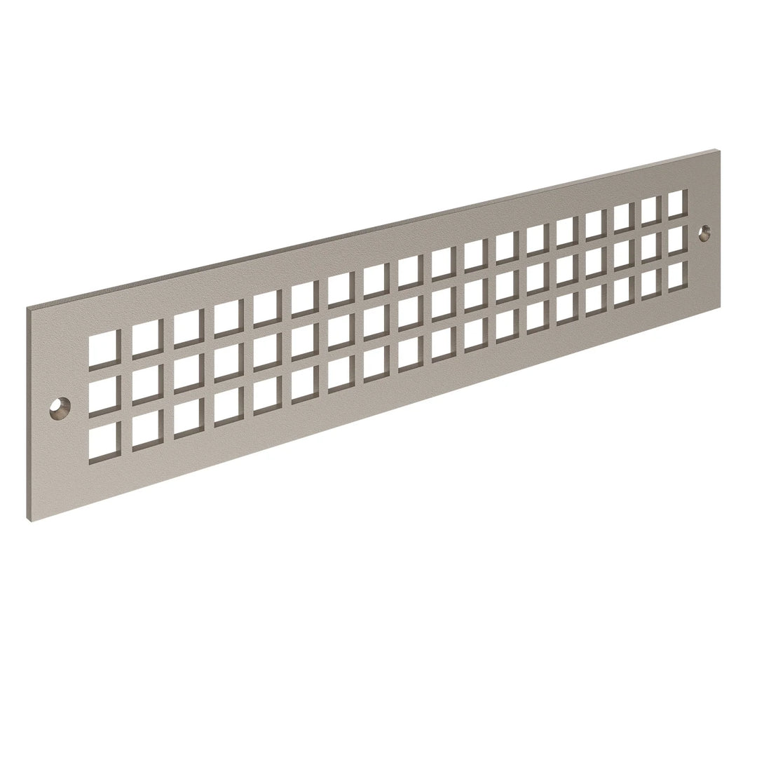 Square Toe Kick Vent Cover Toe Kick Reggio Register Company, LLC - VCU 2.25 x 10 (Overall 3.5 x 12) 3/16" Aluminum Champagne Bronze