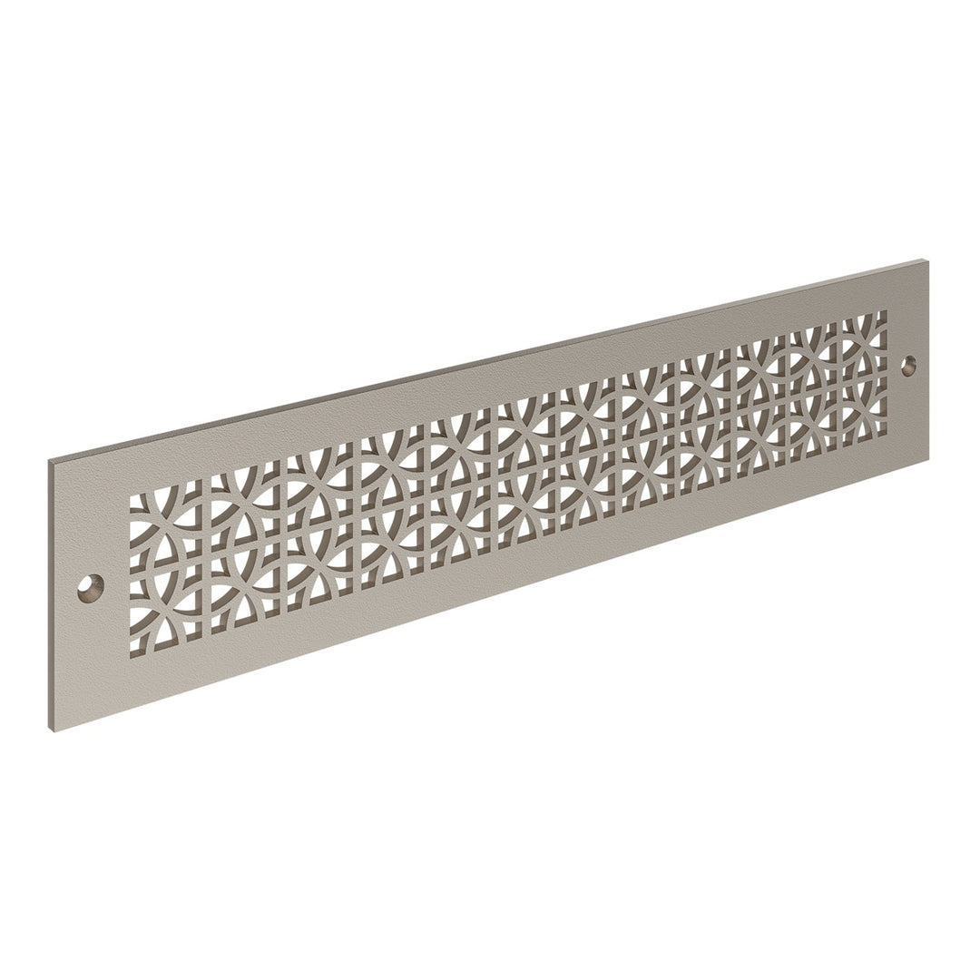 Sunray Toe Kick Vent Cover Toe Kick Reggio Register Company, LLC - VCU 2.25 x 10 (Overall 3.5 x 12) 3/16" Aluminum Champagne Bronze